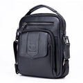 BUFF CAPTAIN 777 Men Leather Shoulder Bag First-Layer Cowhide Retro Large Capacity Satchel
