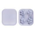 Household Cat Paw Shape Creative Silicone Ice Box Ice Cube Mold Ice Hockey DIY Food Supplement Box with Lid, Cat Paw Shape(Lilac Purple), Cat Paw Shape(Shrimp Red), Cat Paw Shape(Vegetation Green), Cat Paw Shape(Blue Green), Cat Paw Shape(Pink Purple)