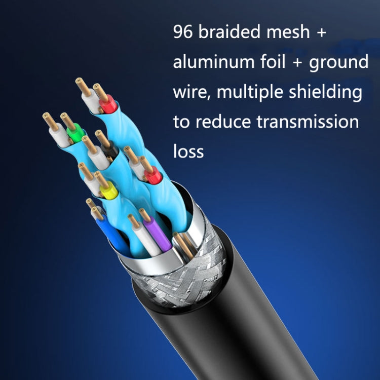 Jasoz HDMI High-Definition Projector Computer Video Cable Oxygen-Free Copper Core, Cable Length: 15m