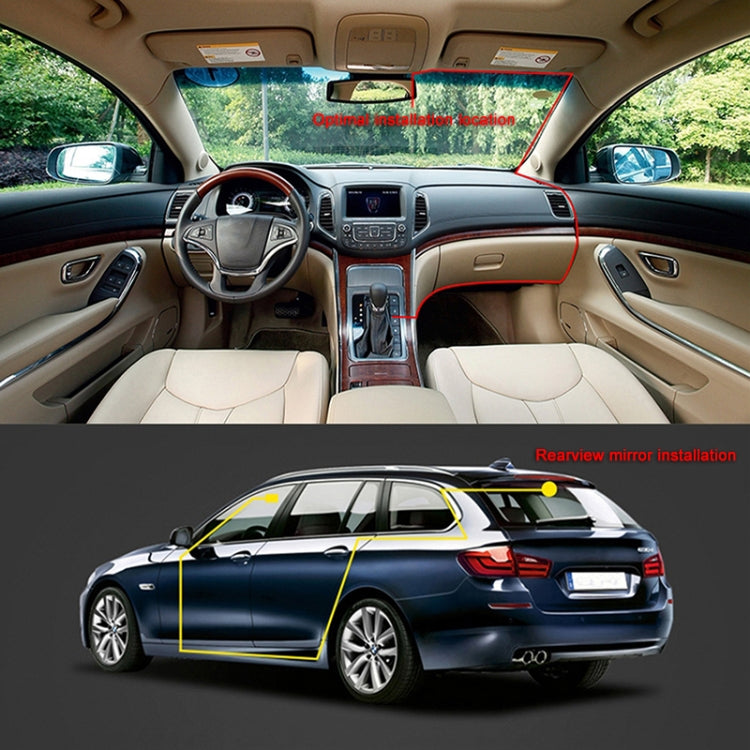 4-Inch HD 1080P Dual-Lens  Front And Rear Video Driving Recorder(Metal Shell)