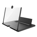 16 inch Mobile Phone Screen Magnifier With Pull-Out 3D Eye Protection High-Definition Magnifying Glass Holder, Black, White