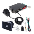 200W 12/24V Car Alert Host With Shoutlers 9 Sound Car Alarm Speaker, 9 Sound