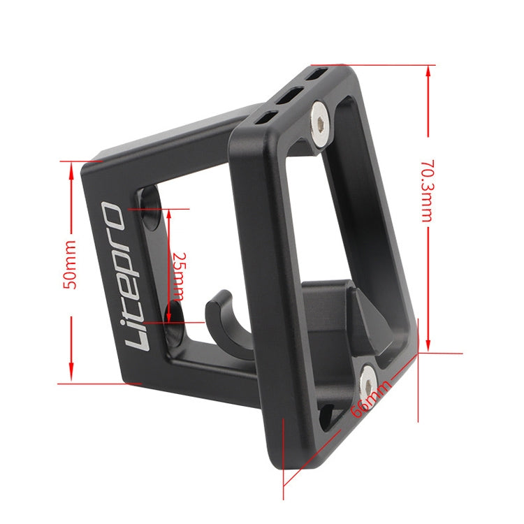 Litepro Split Pig Nose Rest Aluminum Alloy Front Shelf Installed Seat, Black, Red, Silver, Gold