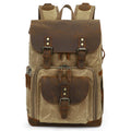 K-86 Casual Shoulder Camera Bag Contrast Waterproof Batik Canvas Single Digital Camera Photo Backpack, Yellow, Khaki, Gray, Green
