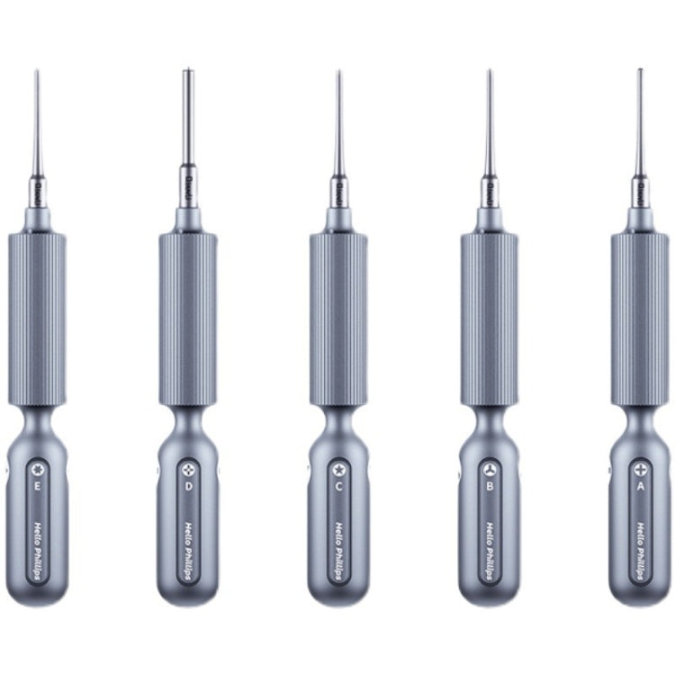 Qianli Super Tactile Grip-Type Precision Silent Dual-Bearing Screwdriver, Type A Phillips, Type B Tri-point, Type C Pentalibe, Type  D Pinhead Philips, Type E T2 Torx