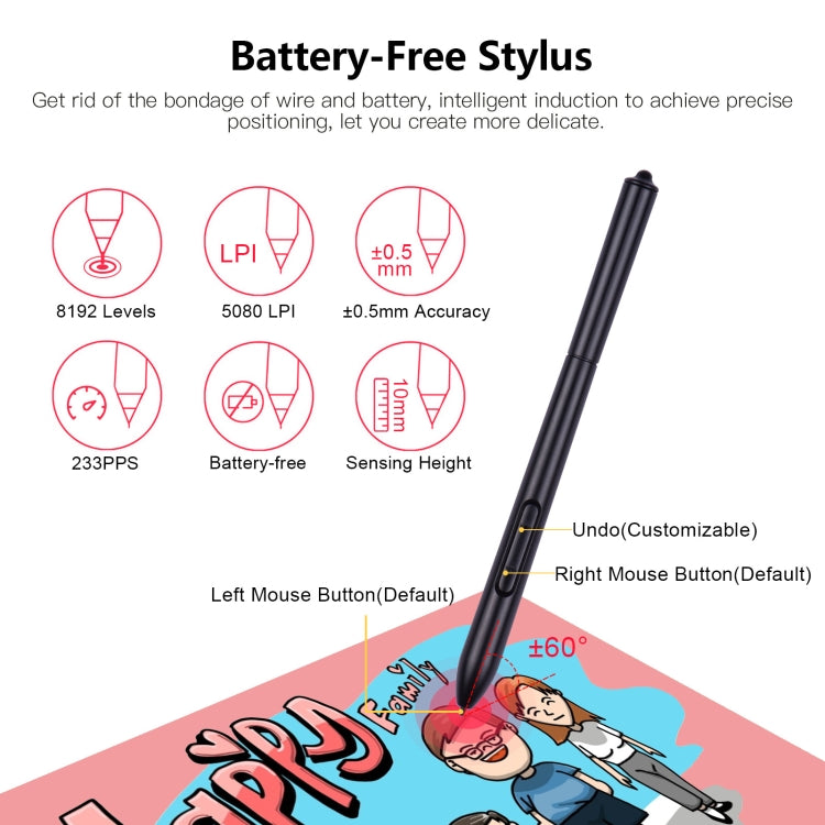 VINSA T608 Can Connected To Mobile Phone Hand-Painted Board, Style: Package 2