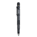 P08 Outdoor LED With Flashing Tungsten Steel Window Breaking Self-Defense Pen, Black, Gold, Grey