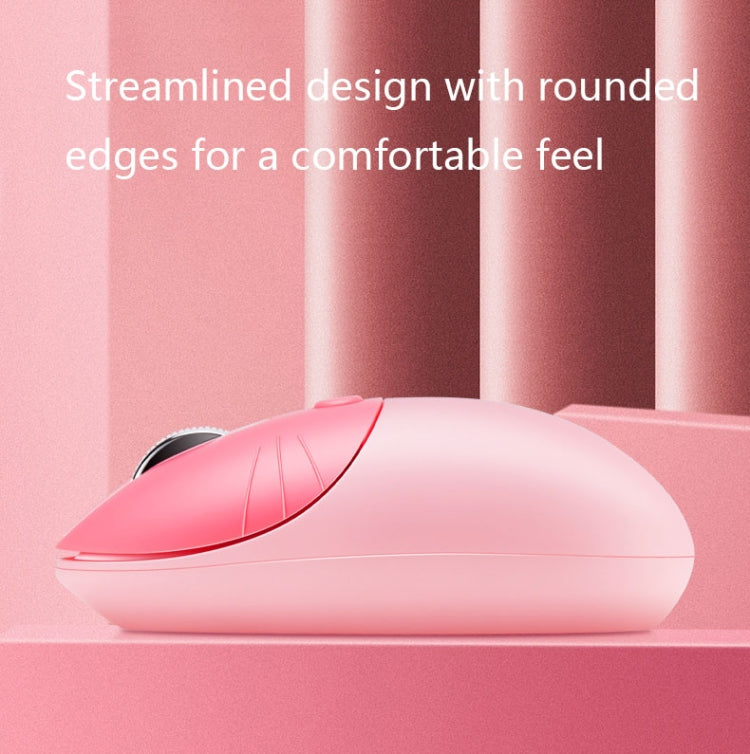 M3 3 Keys Cute Silent Laptop Wireless Mouse, Spec:, Wireless Version (Vitality Pink), Wireless Version (Milk Tea), Bluetooth Wireless Version (Milk Tea), Bluetooth Wireless Version (Pink), Bluetooth Wireless Version (Red)                               ...