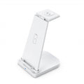 QGeeM QG-WC05 3 In 1 Portable Detachable Wireless Charger, White, Black