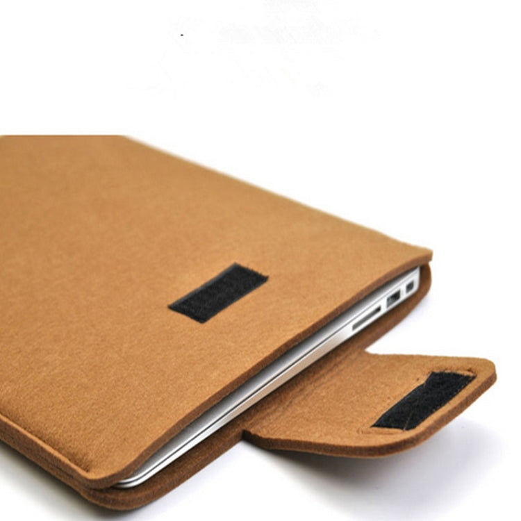 Vertical Felt Laptop Bag Tablet Sleeve Bag, Size: 15 Inch(Dark Gray)