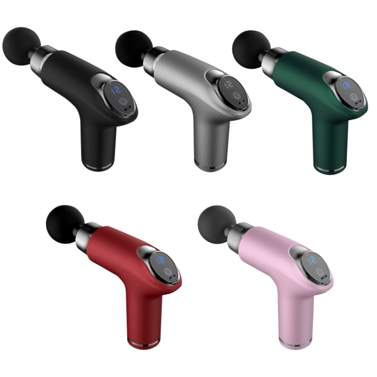 PS818 Variable Speed Vibrating Mini Muscle Fascia Relax Massager, 12 Gear (Black), 12 Gear (Gray), 12 Gear (Green), 12 Gear (Red), 12 Gear (Pink)