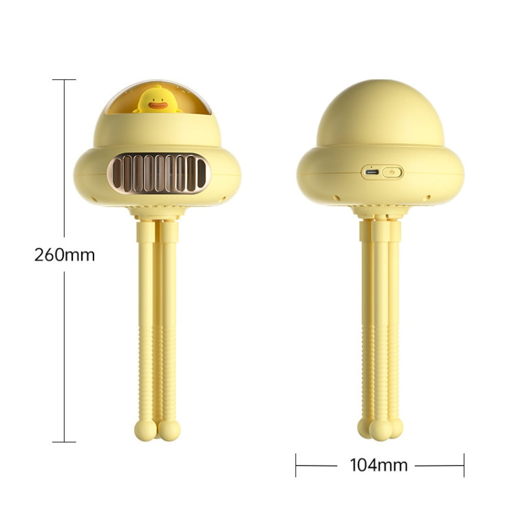 Stroller Portable Multi-Function Silent Octopus Bladeless Fan, Pink, White, Yellow