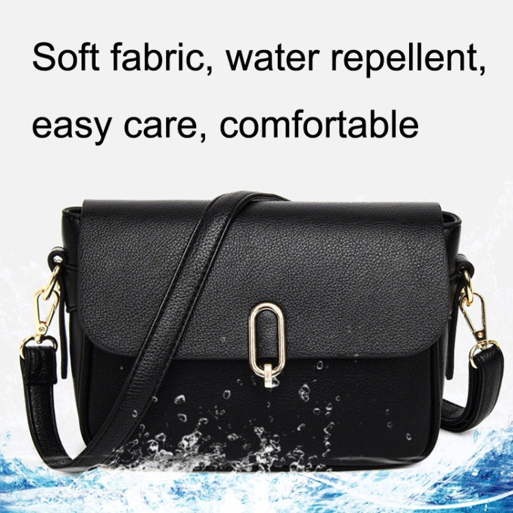 Ladies Texture Large Capacity Single Shoulder Crossbody Bag(Blue)