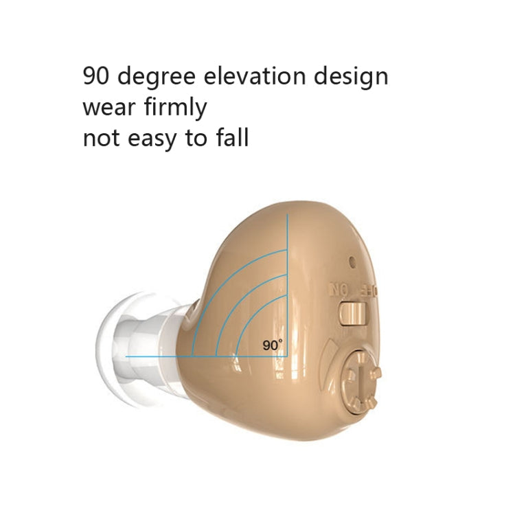 Elderly Sound Amplifier Portable Ear Canal Rechargeable Hearing Aid, Specification:, US Plug, EU Plug