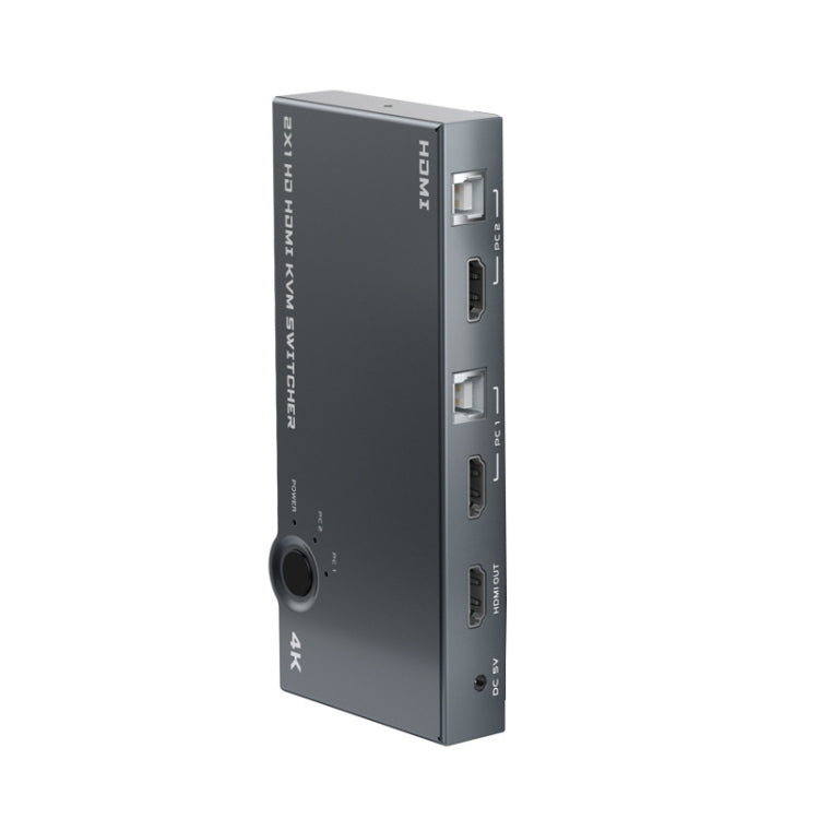 2 In 1 Out 4K 60Hz KVM HDMI Switch  USB Swltch Splitter Box HUB