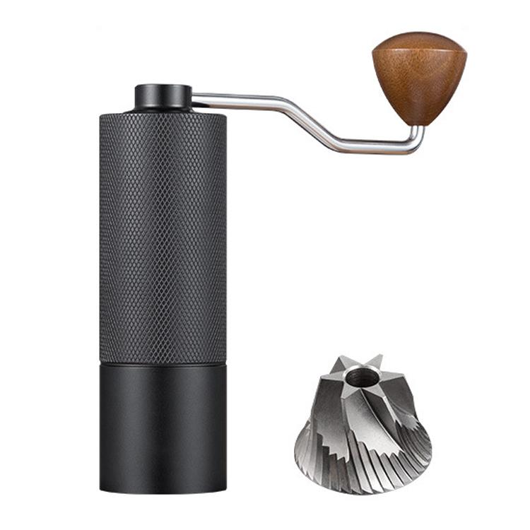 CNC Stainless Steel Hand Crank Coffee Bean Grinder, Pentagon Black, Pentagon Gray, Pentagon Red, Hexagon Black, Hexagon Gray, Hexagon Red, Seven Corner Black, Seven Corner Silver, Seven Corner Gray, Seven Corner Red