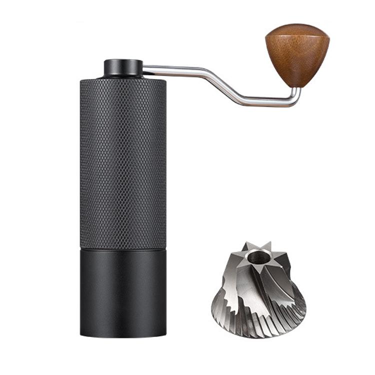 CNC Stainless Steel Hand Crank Coffee Bean Grinder, Pentagon Black, Pentagon Gray, Pentagon Red, Hexagon Black, Hexagon Gray, Hexagon Red, Seven Corner Black, Seven Corner Silver, Seven Corner Gray, Seven Corner Red