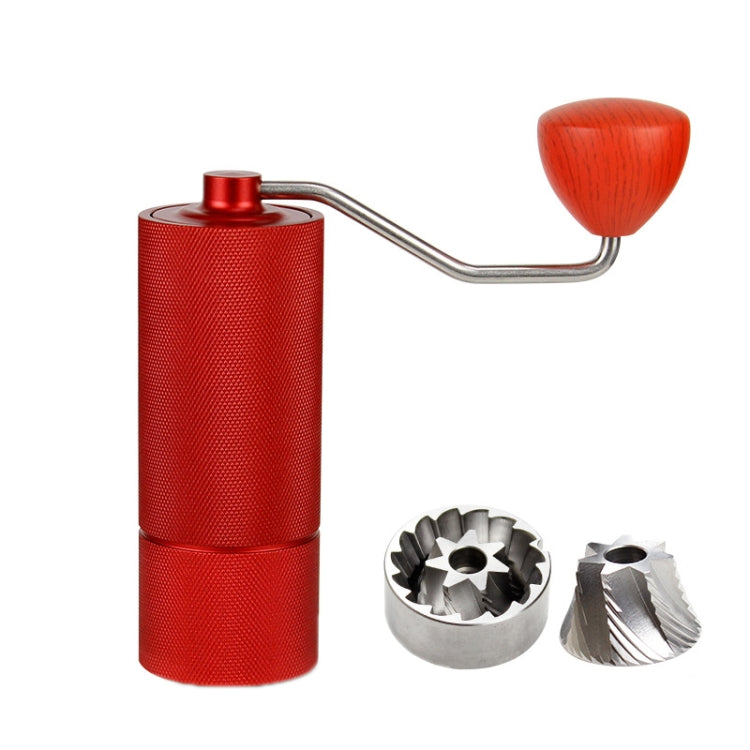 CNC Stainless Steel Hand Crank Coffee Bean Grinder, Pentagon Black, Pentagon Gray, Pentagon Red, Hexagon Black, Hexagon Gray, Hexagon Red, Seven Corner Black, Seven Corner Silver, Seven Corner Gray, Seven Corner Red