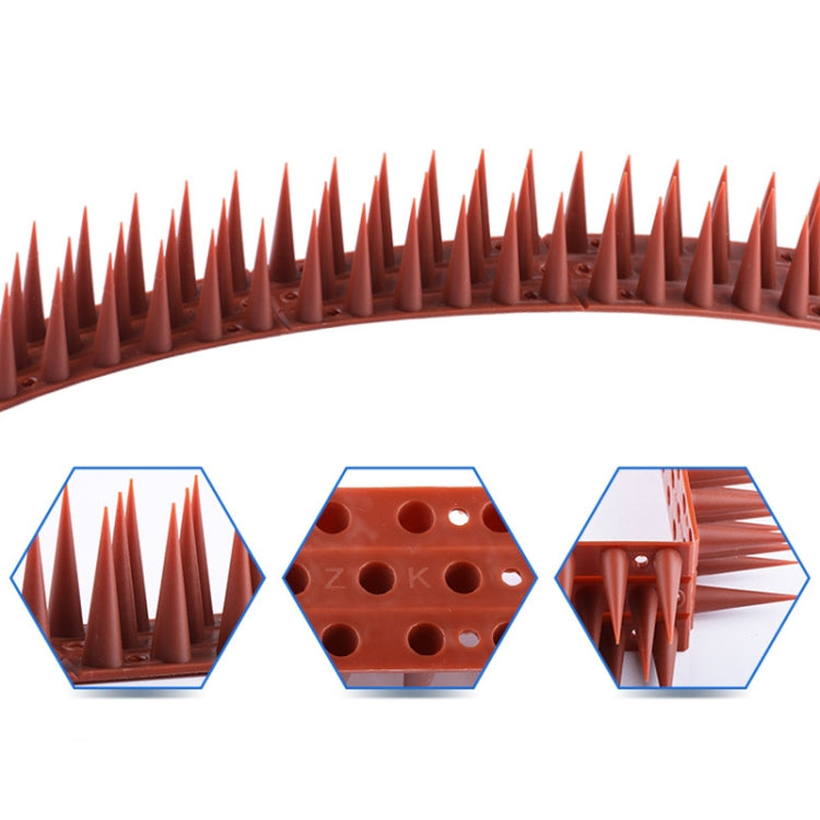 Plastic Bird Repellent Thorns Fence Anti-climb Nails(Black)
