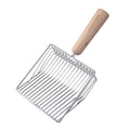 Metal Wooden Handle Cat Litter Remove Pet Cleaning Tool, Specification, Cat Litter Shovel, Base (Random  Color Delivery)