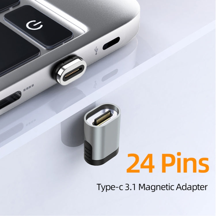 TZ28 PD 100W 24Pin Fast Charge Data and Video Transmission Type-C / USB-C Magnetic Adapter