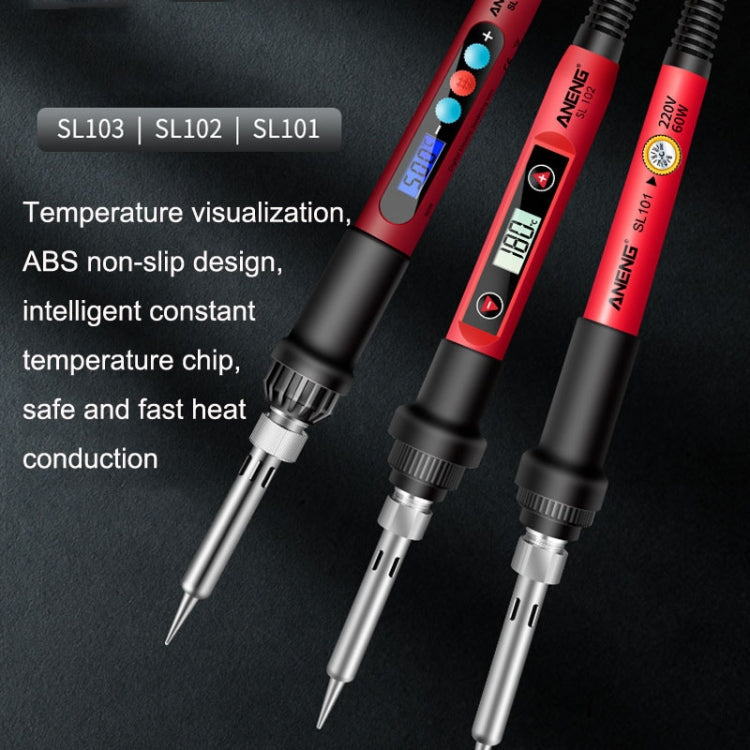 Household Constant Temperature Soldering Iron Set 60W Internal Heat Welding Tool Kit, ANENG SL101 24pcs/set Rotary Thermostat, 24pcs/set US Plug, 24pcs/set EU Plug, 25pcs/set US Plug, 25pcs/set EU Plug