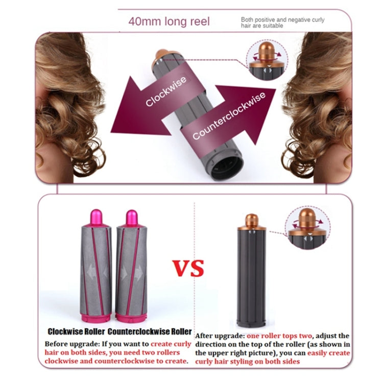 13.4cm Upgraded Long Barrel Curling Iron for Dyson i.d./ HD01/02/03/04/08 Hair Dryer 40mm Red