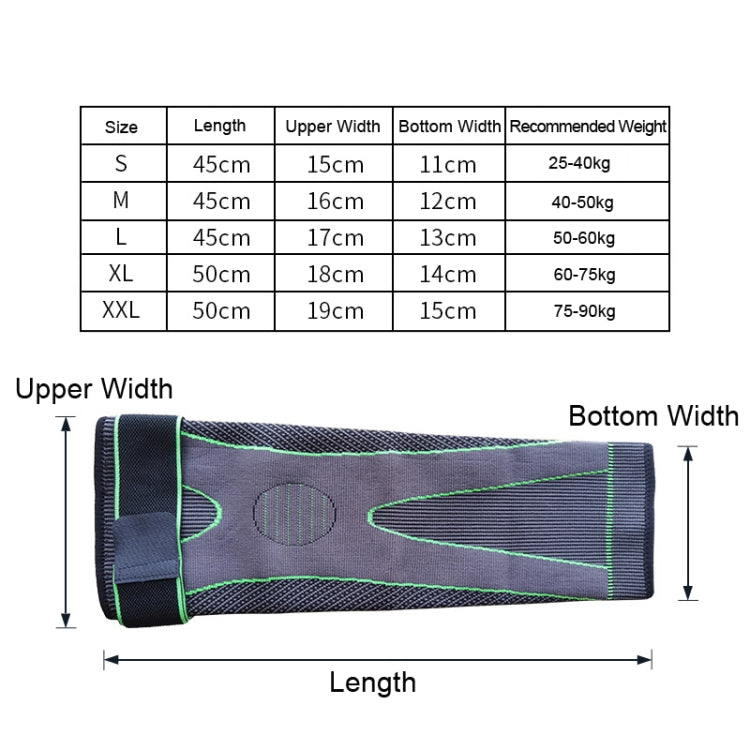 Nylon Knitted Riding Sports Extended Knee Pads, S