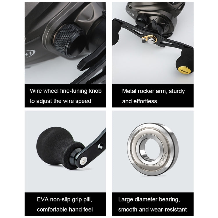 High Speed Long-throw Outdoor Fishing Anti-explosive Line Fishing Reels, Specification: AC2000 Blue Right