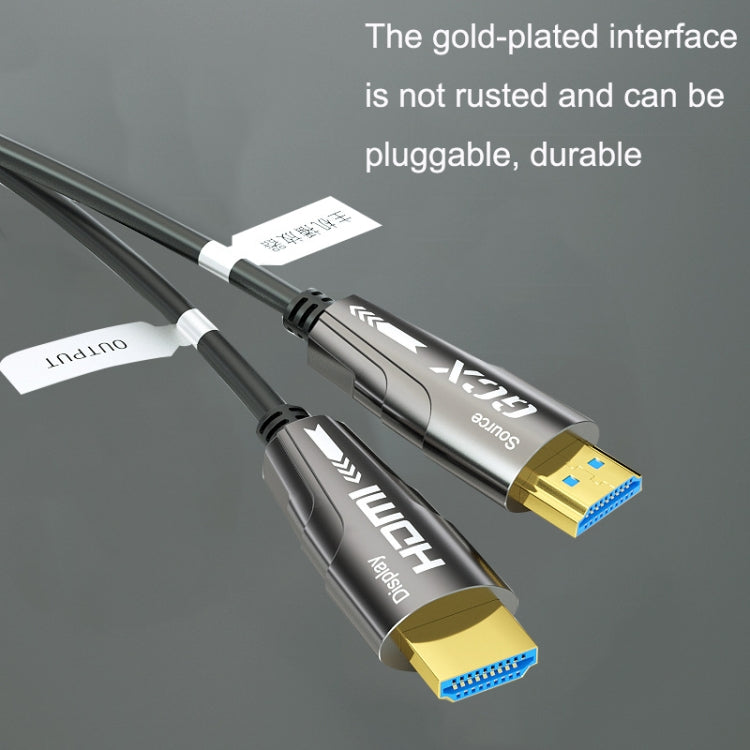 HDMI 2.0 Male To HDMI 2.0 Male 4K HD Active Optical Cable, Cable Length: 15m