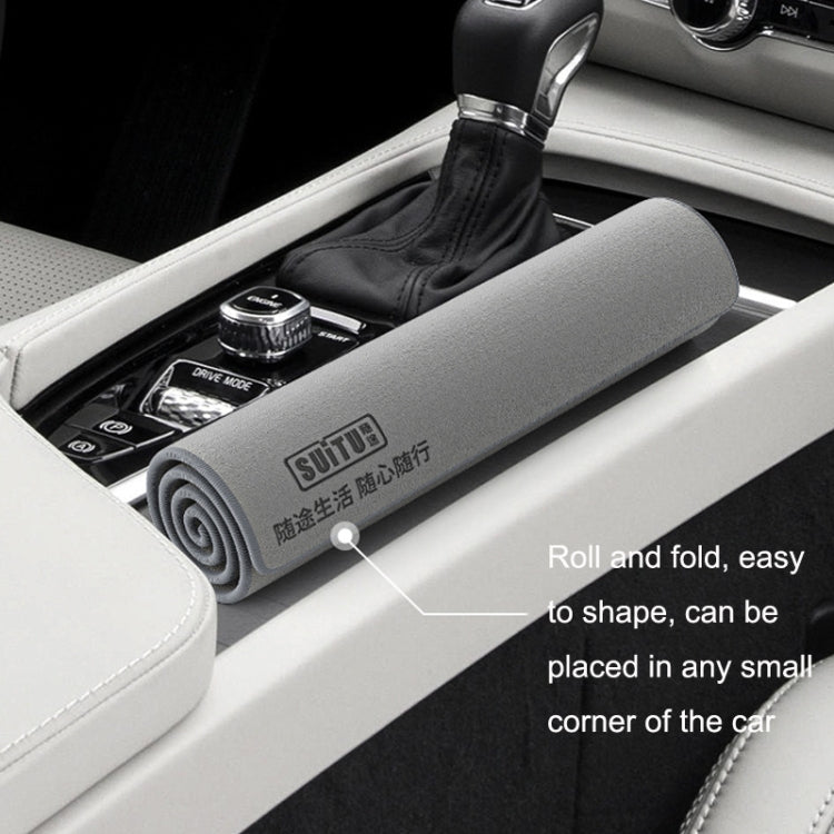 SUITU ST-9000 2pcs Double Suede Car Cleaning Towel Dry Washing Cloth, Size: 30x40cm