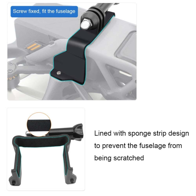 For DJI Avata CQT Upper Expansion Adapter Sports Camera Bracket(913356)