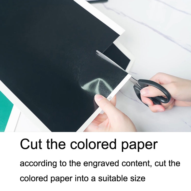 DAJA Carved Color Paper For Ceramic / Glass / Stone / Crystal / Jade(Blue)