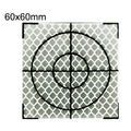 FP001 Diamond Tunnel Mapping Reflective Sticker Monitoring Measurement Point Sticker, Size: 60x60mm, 60x60mm, 60x60mm With Triangle
