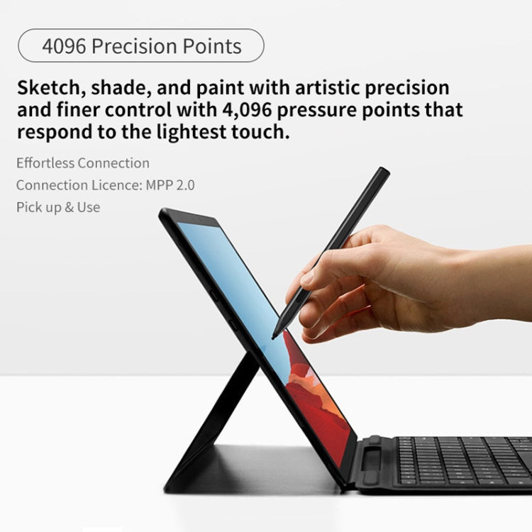 For Lenovo Tab P11 Pro Rechargeable 11.5 Inch TB-J706F Pressure Touch Pen(Black)