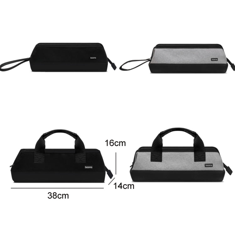 Baona BN-DS005 for Dyson Hair Dryer Curling Iron Accessories Organizer Bag, Black, Grey, Black Handle, Gray Handle