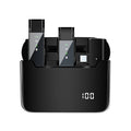 Digital Display Wireless Lavalier Microphone With Charging Compartment,Spec:, S16-S One To Two Black USB-C/Type-C Interface, S16-S One To Two Black 8 Pin Interface
