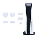 For PS5 2sets 7pcs/Set Dust Plug Silicone Dust Protector Anti-Dust Cover, White, Red, Blue, Black