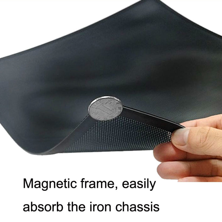 PVC Cooling Fan Dust Net Desktop Computer Industrial Fan Filter Cover, 10pcs 12cm With Magnetic Suction, 10pcs 14cm With Magnetic Suction, 10pcs 12x24cm With Magnetic Suction, 10pcs 14x28cm With Magnetic Suction Ordinary Version                        ...