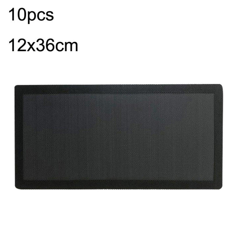 PVC Cooling Fan Dust Net Desktop Computer Industrial Fan Filter Cover, 10pcs 12cm With Magnetic Suction, 10pcs 14cm With Magnetic Suction, 10pcs 12x24cm With Magnetic Suction, 10pcs 14x28cm With Magnetic Suction Ordinary Version                        ...