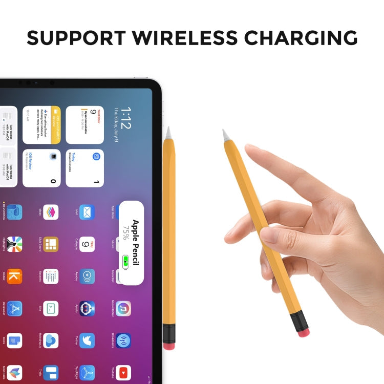 For Apple Pencil 2 AhaStyle PT180-2 Silicone Protective Case Anti-Slip And Anti-Drop Capacitive Pen Case(Pink)