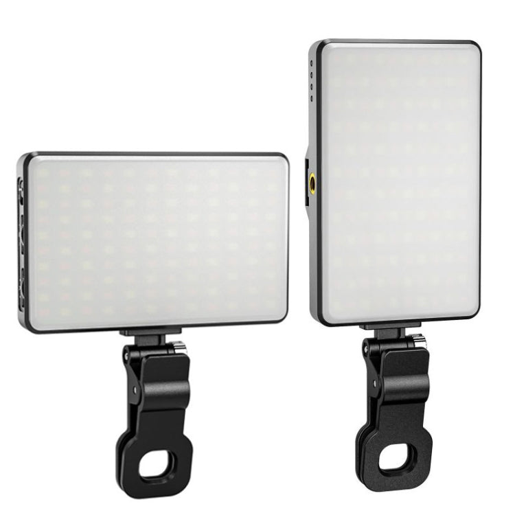 ST-120C Mobile Phone Tablet Clip Fill Light Selfie Live Camera Portable Camera Lighting(Black)