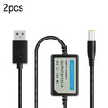 USB Booster Line Mobile Power Cord, 2pcs DC 5V to 9V, 2pcs DC 5V to 12V