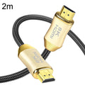 CO-HD801 2m HDMI 2.1 Version 8K 60Hz For PS4 Cable Projector Notebook Set-Top Box Cable(Gold)