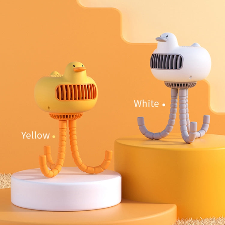WT-E20 Stroller Fan USB Mute Portable Octopus High Air Volume Mini Fan, Style: Ordinary Type (Yellow)