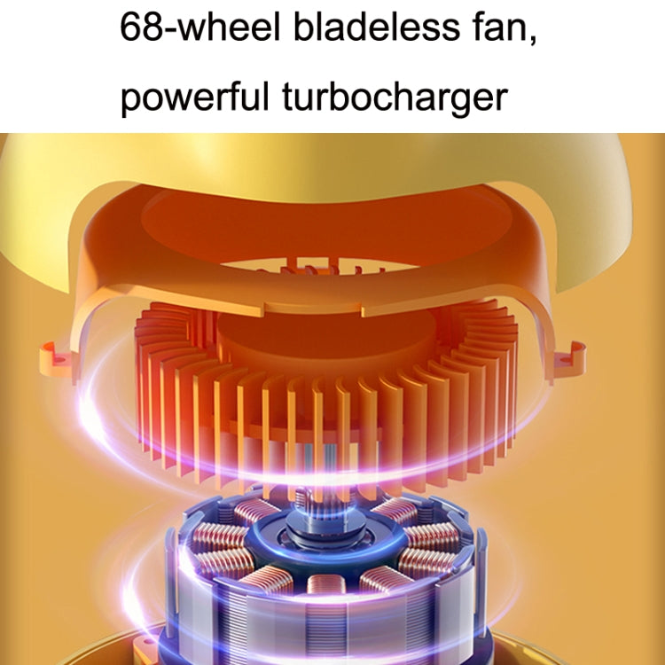 WT-E20 Stroller Fan USB Mute Portable Octopus High Air Volume Mini Fan, Style: Ordinary Type (Yellow)