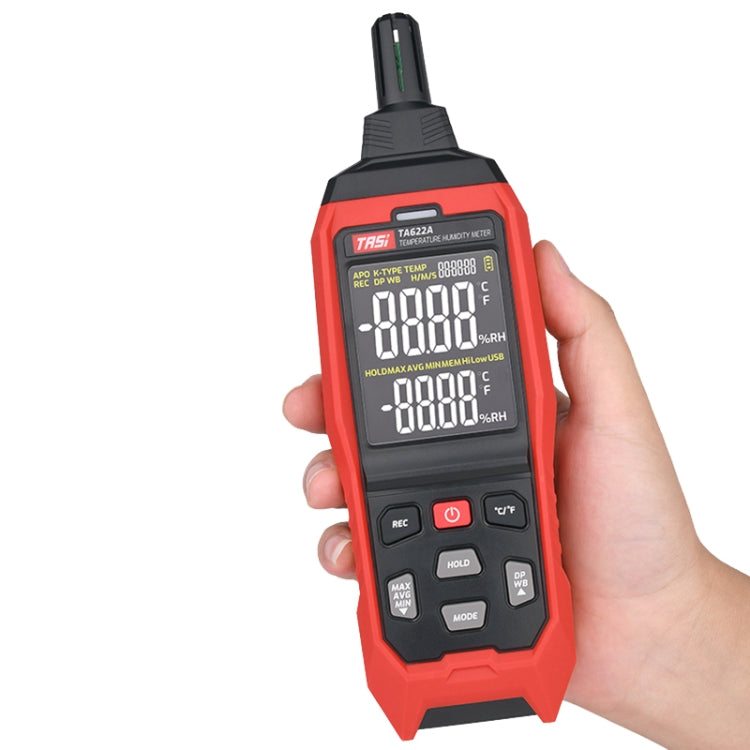 Temperature Humidity Meter Digital Dew Point Thermometer, TASI TA622A, TASI TA622B USB Computer Connection