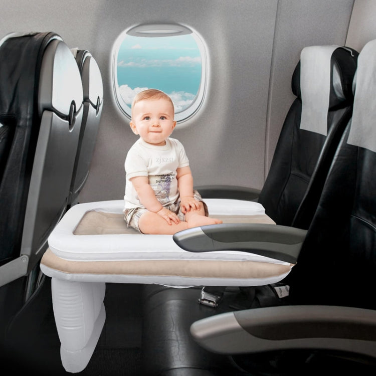 Outdoor Travel Baby Inflatable Bed Children Car Rear Folding Bed Aircraft Inflatable Mattress, Color: Gray?????? Bag? Belt