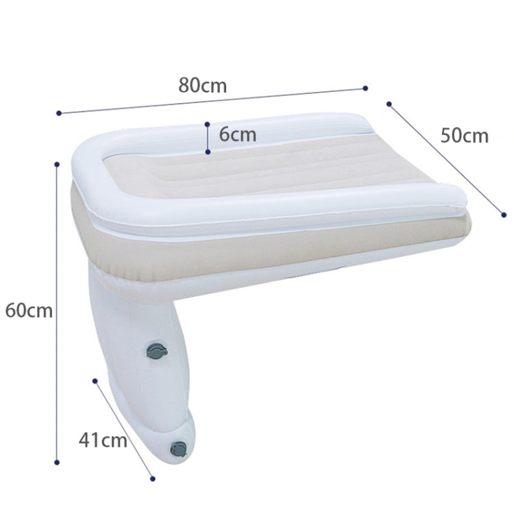 Outdoor Travel Baby Inflatable Bed Children Car Rear Folding Bed Aircraft Inflatable Mattress, Color: Gray?? Bag