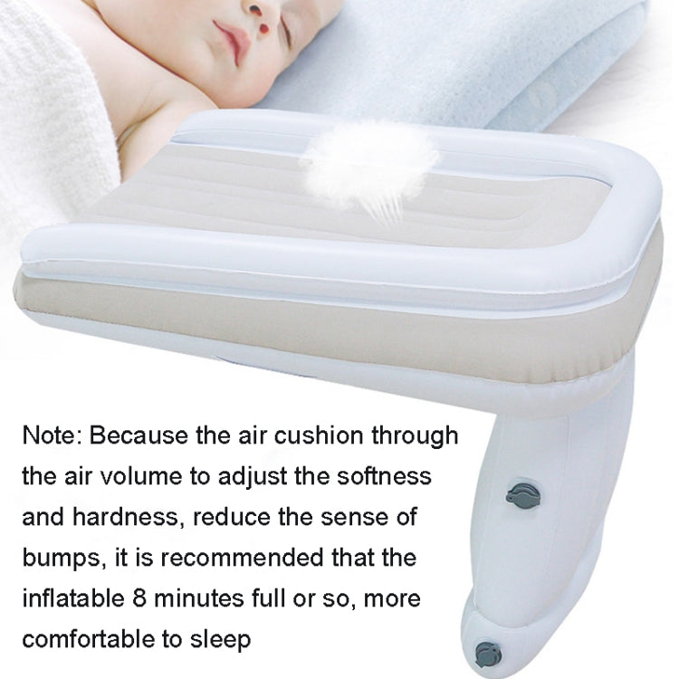 Outdoor Travel Baby Inflatable Bed Children Car Rear Folding Bed Aircraft Inflatable Mattress, Color: Gray?????? Bag? Belt